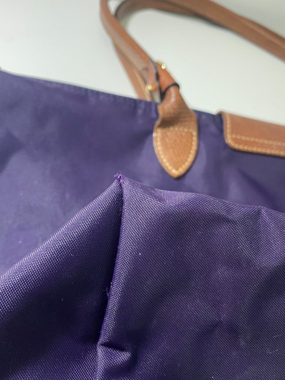 Authentic Preowned Purple Longchamp LePliage Large Tote - Picture 8 of 14